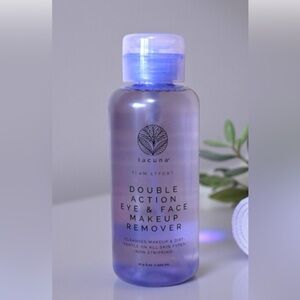 LACUNA TEAM EFFORT DOUBLE ACTION CALMING EYE & FACE MAKEUP REMOVER 500ml NEW
